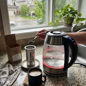 Chefman Dual Glass 1.7L Cool-Touch Kettle
