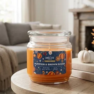 Case of 4 - Candle-lite 10oz Pumpkin & Brown Sugar Candle