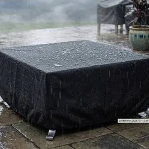 Amazon Basics Square Patio Fire Pit/Table