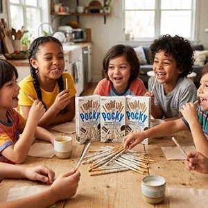 Glico Pocky Cookies & Cream Biscuits 10 Pack
