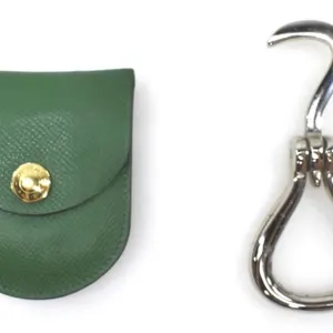 HERMES PARIS FOLDING HOOF PICK W/ LEATHER POUCH
