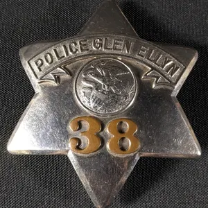 GLEN ELLYN ILLINOIS POLICE BADGE #38 IL ILL