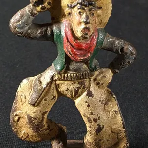 CAST IRON FIGURE COWBOY PAPER WEIGHT