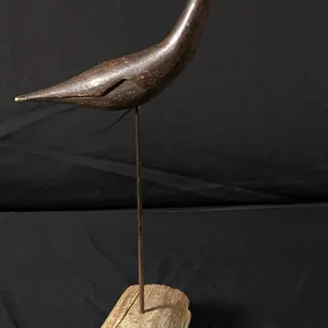 ANTIQUE CARVED WOOD SHORE BIRD DECOY
