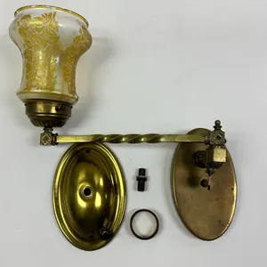 Antique Brass Swing-Arm Light Sconce