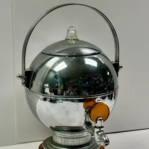 Art Deco Chrome & Bakelite "Coffee Orb"