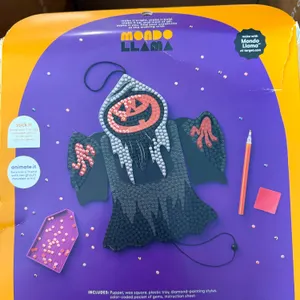 New- Mondo Llama Create-Your-Own Gem Art Ghoul diamond Painting and Craft Kit