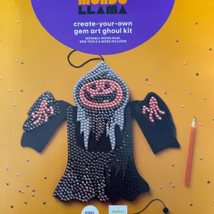 New- Mondo Llama Create-Your-Own Gem Art Ghoul diamond Painting and Craft Kit
