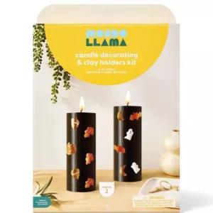 New- Mondo Llama Candle Decorating & Clay Holders Kit