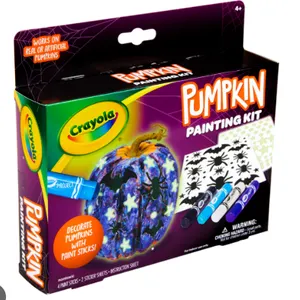 New- Crayola Galaxy Paint Stick Pumpkin Decorating Kit