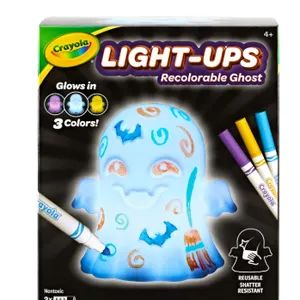 New- Crayola Light-Ups Recolarable Ghost with Washable Markers