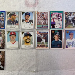 Baseball Cards-Double Sided Sleeve (2 sets) Mixed Lots