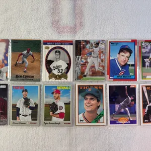 Baseball Cards-Double Sided Sleeve (2 sets) Mixed Lots