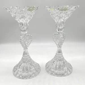 Shannon Crystal Pair of Candle Holders