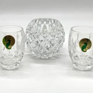Waterford Crystal Votive and Glasses Pair