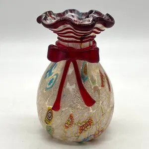 Artist Signed Murano Style Art Glass Bud