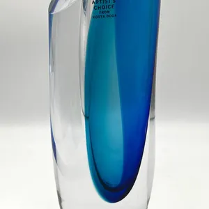 Kosta Boda Artist Signed Art Glass Vase