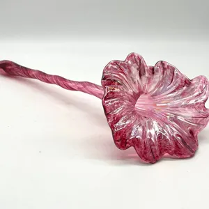 Hand-Blown Studio Glass Floriform Wand