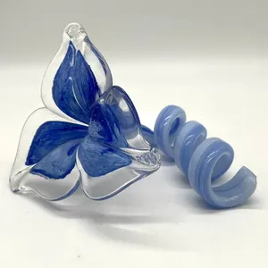 Handmade Studio Glass Flower Sculpture