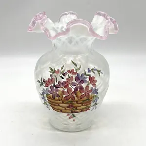 Fenton Hand Painted Artist Signed Vase