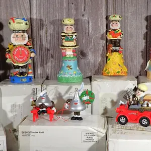 Vintage Kurt Adler Hershey’s Chocolate World Holiday Figurine Lot Part II with Boxes