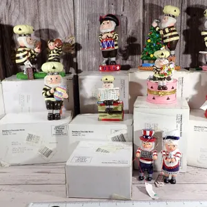 Vintage Kurt Adler Hershey’s Chocolate World Holiday Figurine Lot Part VI with Boxes