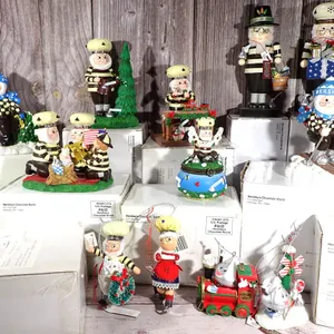 Vintage Kurt Adler Hershey’s Chocolate World Holiday Figurine Lot Part VIII with Boxes