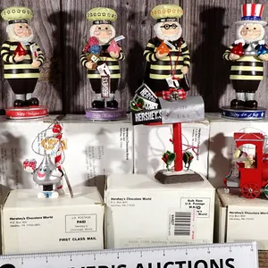 Vintage Kurt Adler Hershey’s Chocolate World Holiday Figurine Lot Part XII with Boxes