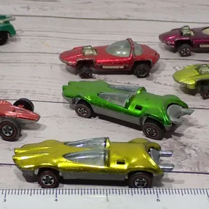 FIRST GENERATION Mattel Hot Wheels REDLINE 9-Piece Spectraflame Die-Cast Toy Car Lot