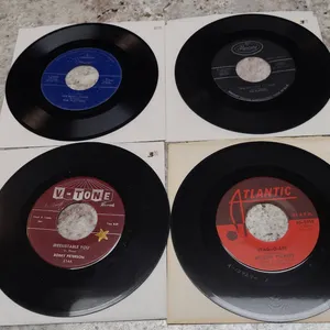1950s and 1960s 45 RPM Records Featuring The Platters, Wilson Pickett, and Bobby Peterson, 8 Sides