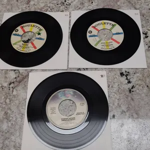 Three 45 RPM Records: The Playmates (Roulette Label) and Pointer Sisters (Planet Records) Singles