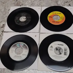 Four 7-Inch Vinyl Singles: Johnny Preston, Stone Poneys, Ohio Players, Pointer Sisters