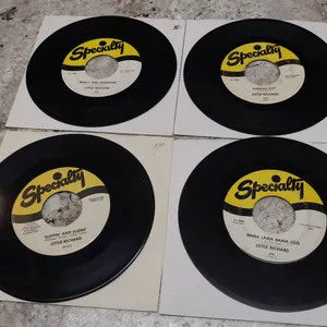 8 Little Richard Specialty 45 RPM Vinyl Records Including Long Tall Sally and Slippin' and Slidin'