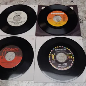 Eight 45 RPM Vinyl Records by Gordon Lightfoot, Ramsey Lewis, Little Joey & The Flips, and Esther Ph