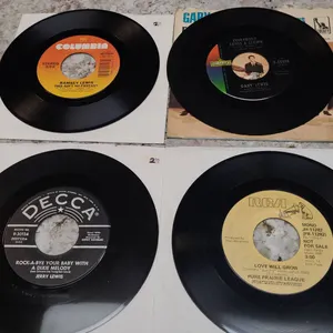 Four 7-Inch 45 RPM Singles: Ramsey Lewis, Gary Lewis, Pure Prairie League, Jerry Lewis