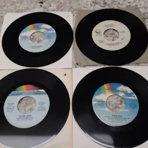 Four Elton John 7-Inch Vinyl Singles On MCA And Geffen, Featuring 'Club At The End Of The Street'