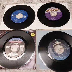 1980s Jackson Family 7-Inch 45 RPM Vinyl Records: Michael, Janet & Jermaine Jackson Singles