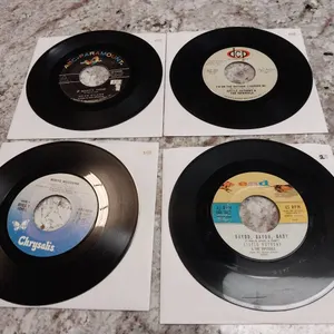 4 45 RPM Records: Bobby Rydell, Little Anthony & The Imperials, Billy Idol Assorted Labels 1960s-198