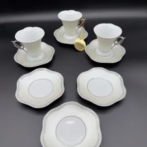 D'Lusso Demitasse/Tea Cups & Saucers