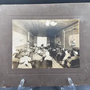 Vintage Campaign Picture Dreamland Theatre, Waterloo Iowa