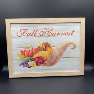 Lighted Fall Harvest Wall Art