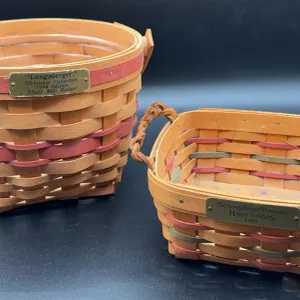 Longaberger Christmas Baskets 1994 & 1998