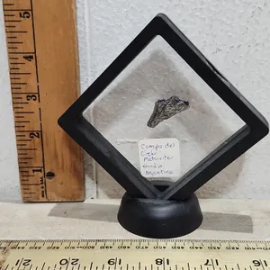 Campo Del Cielo Meteorite Found In Argentina W/Plastic Display Stand