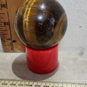 Polished Natural Tigers Eye Crystal Sphere
