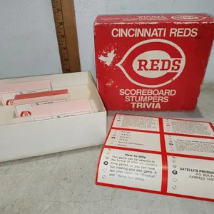 Vintage Cincinnati Reds Scoreboard Stumpers Trivia Game