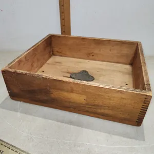 Vintage Wooden Box, Dovetail Corners 12"X14"X4"