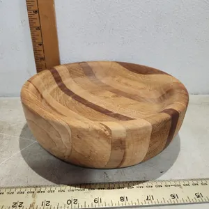 Handcrafted Wood Bowl 8.5"X2.75"