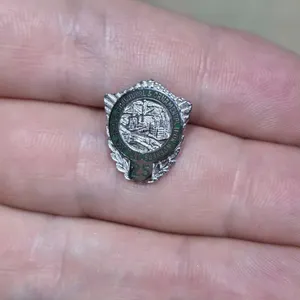 25 Year International Association Bridge, Structural, & Ornamental Iron Workers 10K Gold Pin. 1.9g (weight does not include the pin back) LR