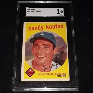 1959 Topps Sandy Koufax SGC 1