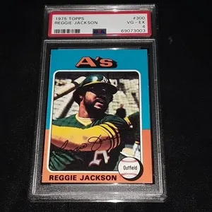 1975 Topps Reggie Jackson PSA 4